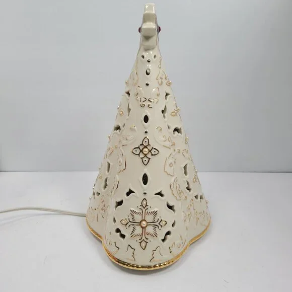 Lenox Florentine and Pearl Jeweled Lighted Tree Christmas Musical TESTED-WORKS - Picture 5 of 7